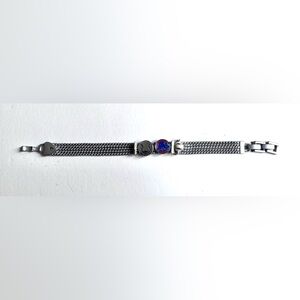 KEEP Collective Silver and Blue Women's Bracelet Chicago Cubs